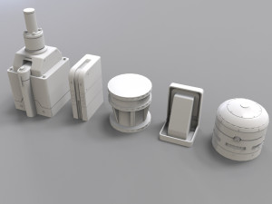 Sci fi trim sheets 3 3D 모델