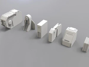 Sci fi trim sheets 3 3D Model