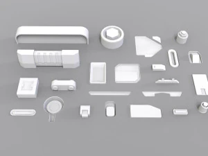 Sci fi trim sheets 3 3D Model