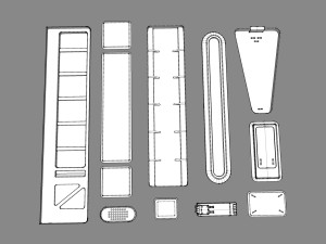 Sci fi trim sheets 3 3D 모델