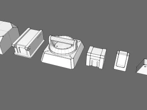 Sci fi trim sheets 3 3D Model