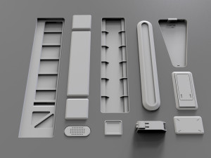 Sci fi trim sheets 3 3D 모델