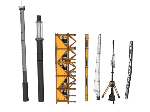 Sci-Fi architecture Elements collection 33 3D-Modell