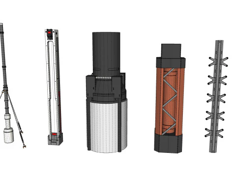 Sci-Fi architecture Elements collection 33 3D Model