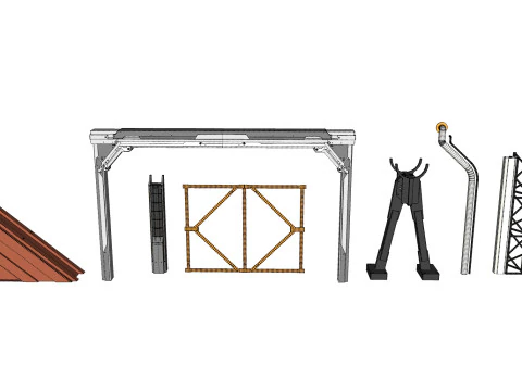 Sci-Fi architecture Elements collection 33 3D Model