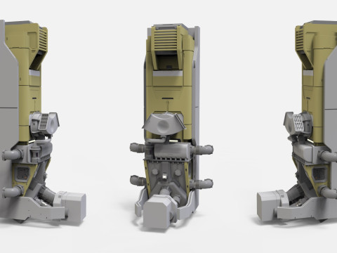 Sci-fi Architecture kitbash 48 Modelo 3D