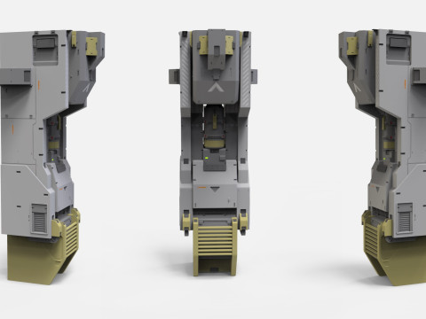 Sci-fi Architecture kitbash 48 Modelo 3D