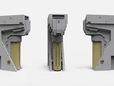 Sci-fi Architecture kitbash 48 Modelo 3D