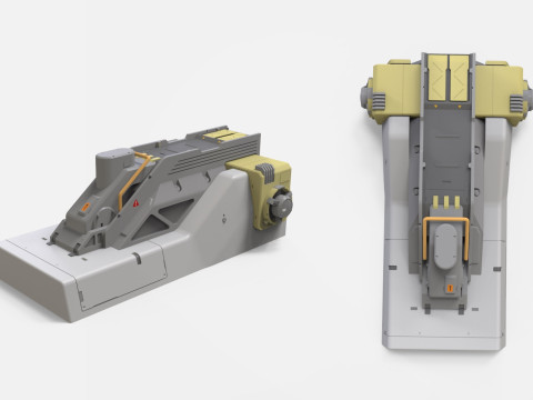 Sci-fi Architecture kitbash 48 Modelo 3D