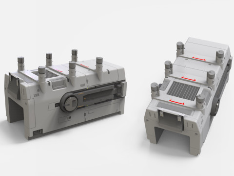 Sci-fi Architecture kitbash 48 Modelo 3D