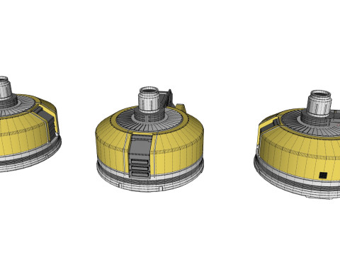 Sci-fi Architecture kitbash 48 Modelo 3D