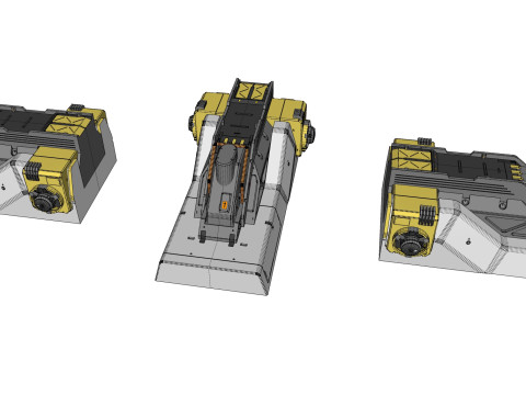 Sci-fi Architecture kitbash 48 Modelo 3D