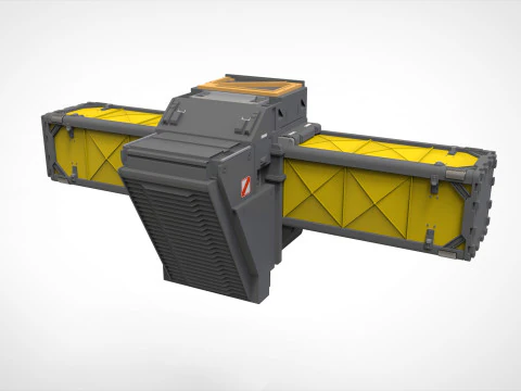 विज्ञान-फाई वेंटिलेशन सिस्टम 3D मॉडल