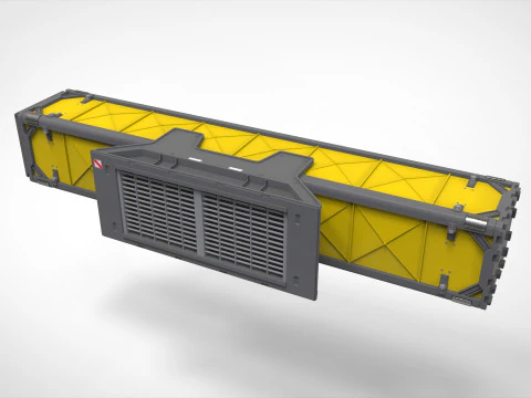 विज्ञान-फाई वेंटिलेशन सिस्टम 3D मॉडल