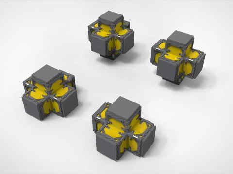 विज्ञान-फाई वेंटिलेशन सिस्टम 3D मॉडल