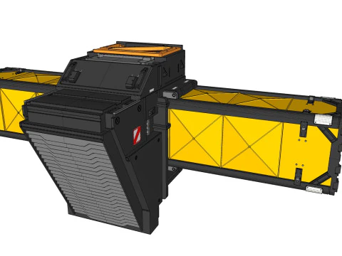 विज्ञान-फाई वेंटिलेशन सिस्टम 3D मॉडल