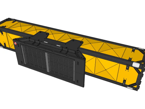 विज्ञान-फाई वेंटिलेशन सिस्टम 3D मॉडल