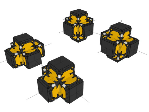 विज्ञान-फाई वेंटिलेशन सिस्टम 3D मॉडल