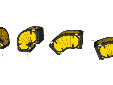 विज्ञान-फाई वेंटिलेशन सिस्टम 3D मॉडल