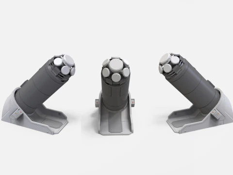 Kitbash o architekturze science-fiction 49 Model 3D