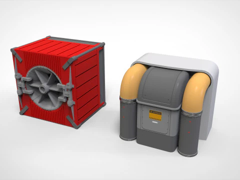 Kitbash o architekturze science-fiction 49 Model 3D