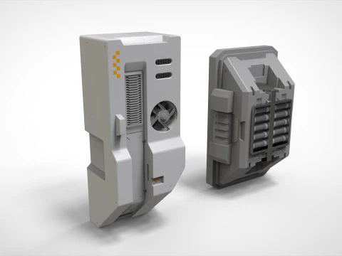 Kitbash o architekturze science-fiction 49 Model 3D