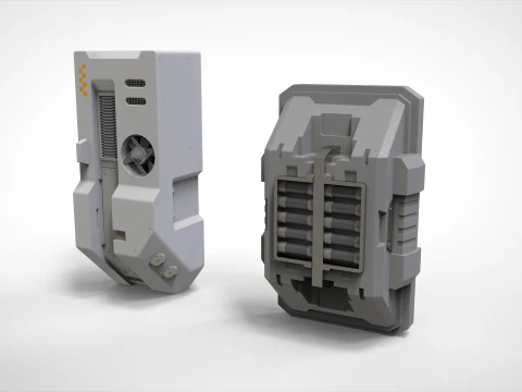 Kitbash o architekturze science-fiction 49 Model 3D