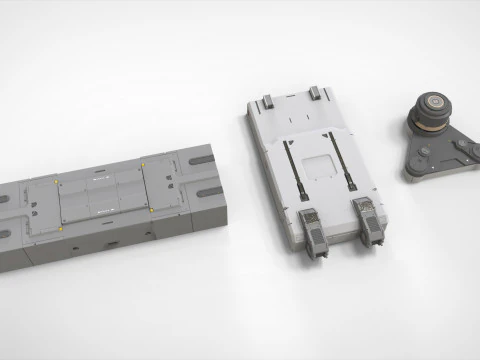 Kitbash o architekturze science-fiction 49 Model 3D