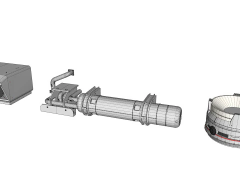 Kitbash o architekturze science-fiction 49 Model 3D