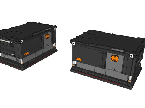 Kitbash o architekturze science-fiction 49 Model 3D