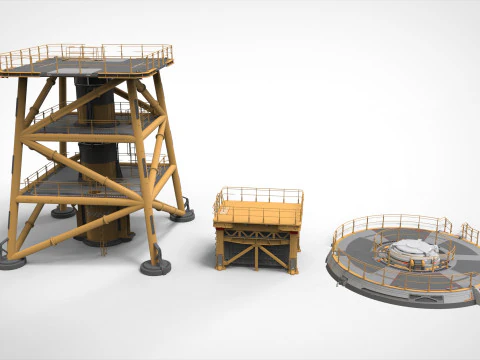 SF プラットフォーム 1 3Dモデル