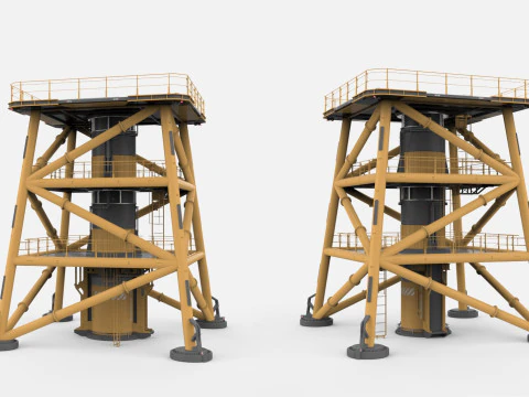 Platforma science fiction 1 Model 3D