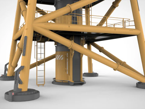 Platforma science fiction 1 Model 3D