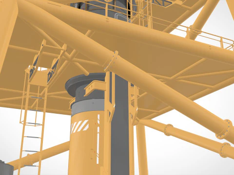 Platforma science fiction 1 Model 3D