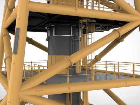 Platforma science fiction 1 Model 3D