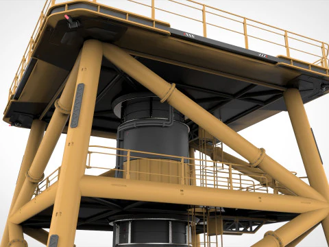 Platforma science fiction 1 Model 3D