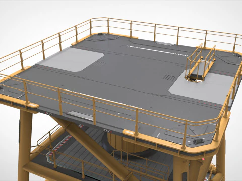 Platforma science fiction 1 Model 3D