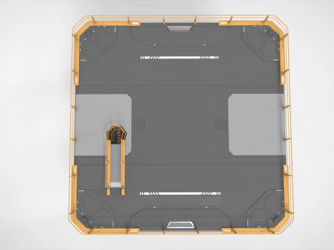 Platforma science fiction 1 Model 3D