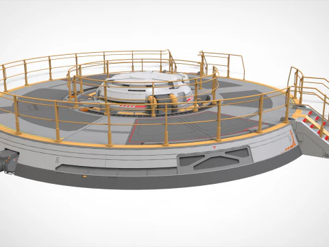 Platforma science fiction 1 Model 3D