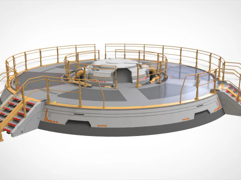 Platforma science fiction 1 Model 3D