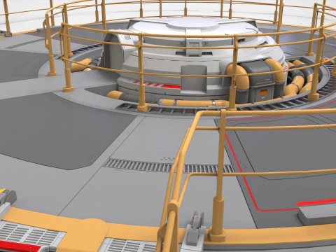 Platforma science fiction 1 Model 3D