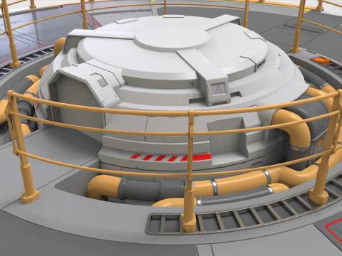 Platforma science fiction 1 Model 3D