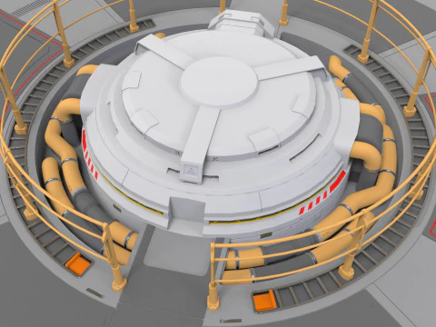 Platforma science fiction 1 Model 3D