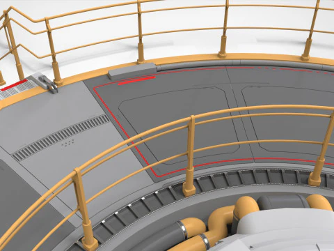 Platforma science fiction 1 Model 3D