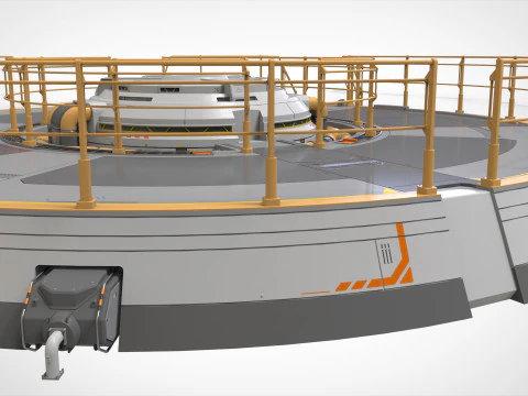 Platforma science fiction 1 Model 3D