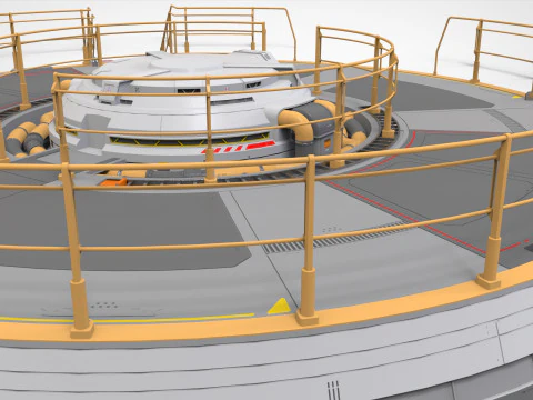 Platforma science fiction 1 Model 3D