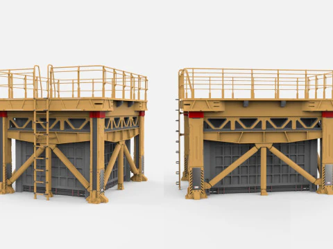 Platforma science fiction 1 Model 3D