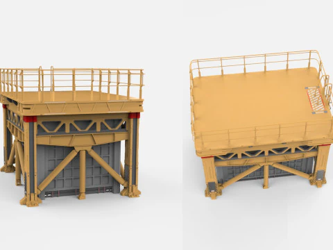 Platforma science fiction 1 Model 3D