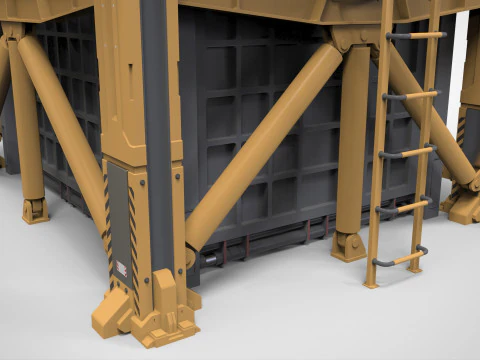 Platforma science fiction 1 Model 3D