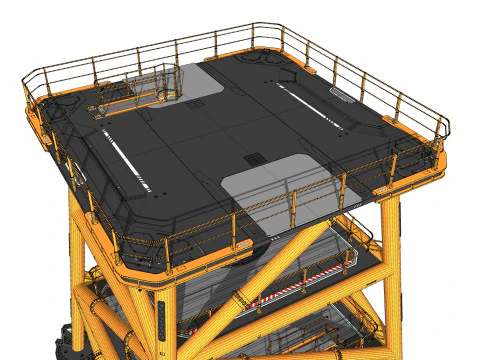 Platforma science fiction 1 Model 3D